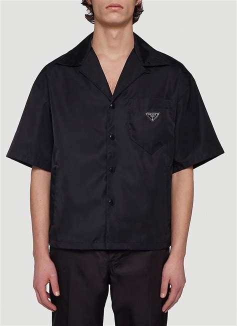 prada short shirt|Prada cettire men's shirt.